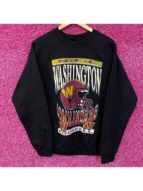 junk Food Clothing  Washington Commanders NFL Helmet Logo Sweatshirt Medium